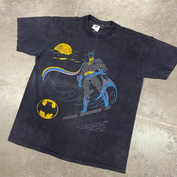 Vintage 80's Batman DC Comics T-Shirt XL - Picture 2 of 6